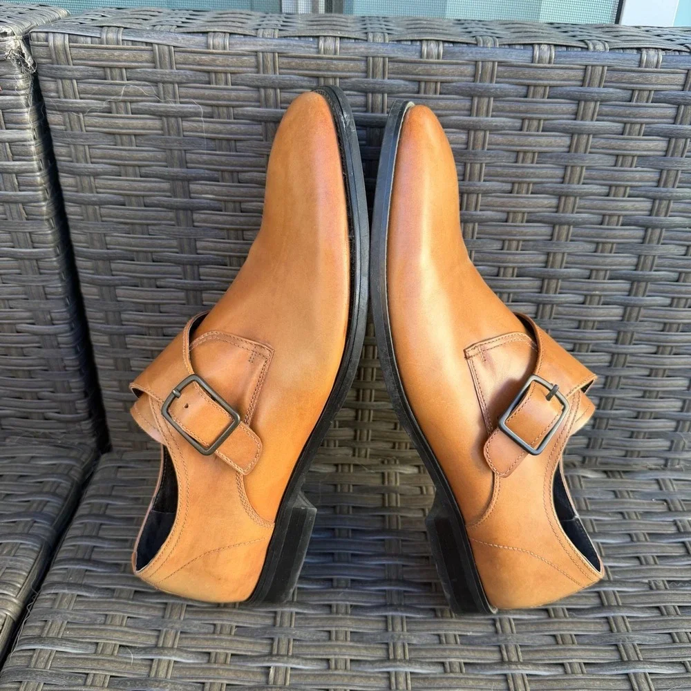Kenneth Cole New York Mens Sz 10  Tan Leather